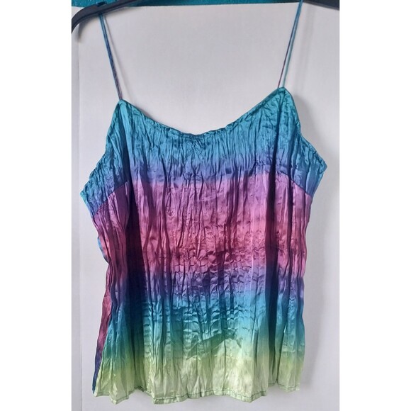 Violet and Claire Rainbow Ocean Summer Beach Party Tank Top SZ L - Picture 1 of 7